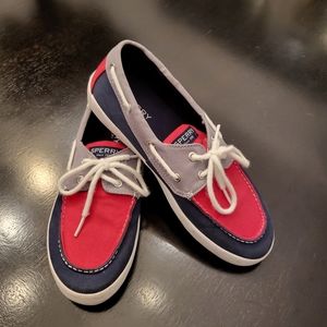 Boys Sperry Tuck Slip On Canvas Shoes